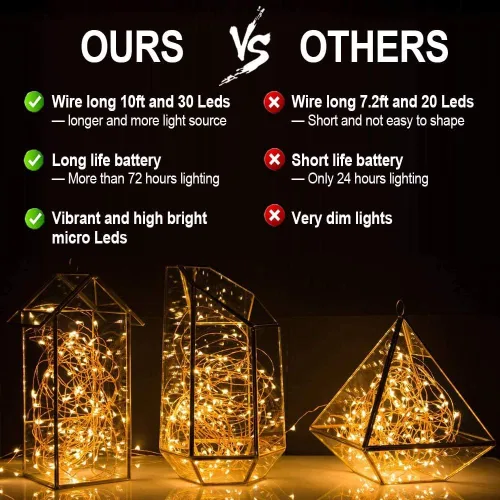 Vista 8 de Globos LED iluminados (blanco cálido, 12 juegos con batería)