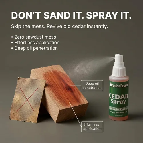 Vista 3 de Household Essentials CedarFresh Spray de Poder de Cedro, 2 onzas