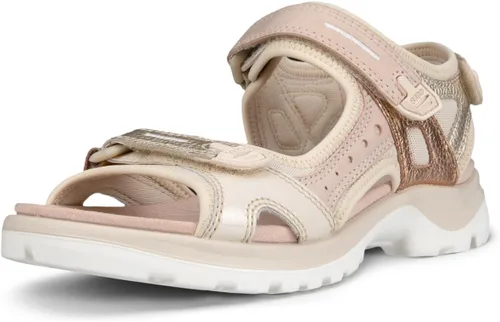 Vista 45 de ECCO Yucatan, sandalia deportiva para mujer Aire/Nubuck azul polvoriento