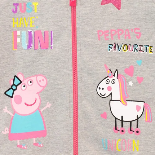 Vista 3 de Peppa Pig Conjunto de sudadera con capucha y leggings de unicornios para niña