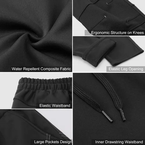 Vista 5 de INBIKE pantalones de invierno forro polar térmico para Multi deportes al aire libre.