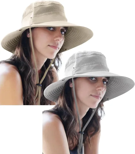 Vista 24 de GearTOP Safari Hat for Men Sun Hats for Women UV Protection UPF 50+ Fishing, Gardening, Hiking Hat (22-23 1/2")