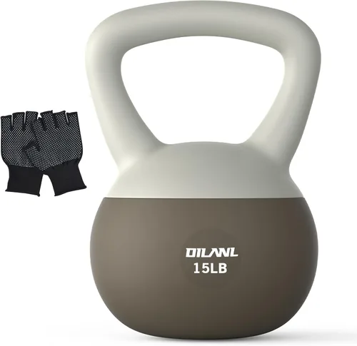Vista 13 de Soft Kettlebell, Safe Strength Training Kettle bell, Cushioned Impact-Resistant Base and Anti-Slip Grip Weight, Kettlebells Set for Home Workouts