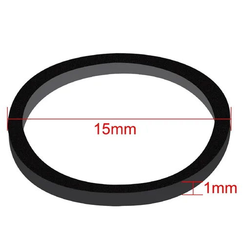 Vista 3 de Hicarer - 1000 mini bandas de goma para el cabello de 1/2" Negro