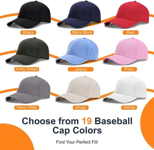Vista 6 de Decentech Gorra de béisbol personalizada bordada Logo Texto delantero y trasero personalizado Sombrero