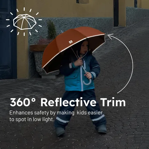 Vista 7 de Weatherman Paraguas de viaje plegable de alta calidad, resistente al viento, compacto, fácil de abrir automáticamente, resiste vientos de hasta 55