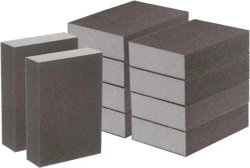 Vista 11 de HARFINGTON Bloques de esponja de lijado de grano medio, bloque de lijado de espuma de grano 180-240 para pulir la cocina, paneles de yeso de madera