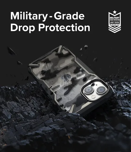 Vista 5 de Ringke - Funda para iPhone 14 Plus [Fusion-X Camo Negro] Parachoques aumentados, agarre cómodo, antideslizante, resistente, cubierta protectora a