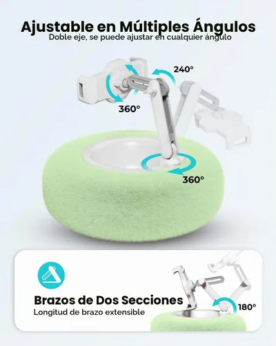Vista 4 de Viozon Almohada con soporte para tablet, compatible con teléfono/tableta de 4.7"-13", iPad, iPhone, Samsung, Google, Kindle, soporte de teléfono