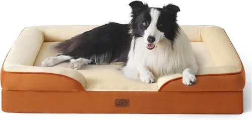 Vista 104 de Bedsure - Cama para gatos de interior, sofá cama lavable para perros muy pequeños, espuma de soporte con funda extraíble y lavable, forro Gris