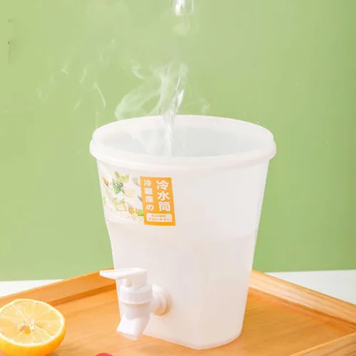 Vista 8 de Dispensador de bebidas de plástico de gran capacidad de 3.5 L para fiestas, hervidor frío con grifo y tapa, dispensador de bebidas