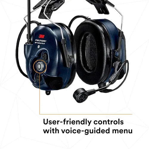 Vista 7 de 3M PELTOR WS LiteCom PRO III - Auriculares, casco duro adjunto, durabilidad de grado profesional, radio de comunicación bidireccional inalámbrica