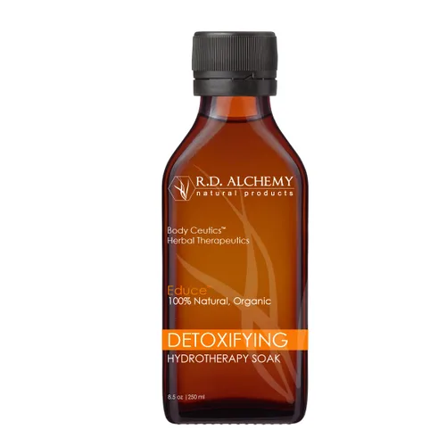 Vista 6 de RD Alchemy - Set de tratamiento desintoxicante natural y orgánico de 3 pasos - Exfoliante corporal, baño y loción corporal - Para desintoxicación