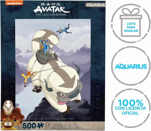 Vista 7 de AQUARIUS Avatar The Last Airbender Appa & Gang - Rompecabezas de 500 piezas