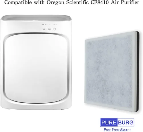 Vista 2 de PUREBURG Filtro de repuesto compatible con Oregon Scientific CF8410 y Ivation IVAHAP300 y SereneLife PSLAPU35 purificador de aire, 2