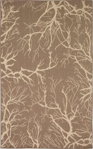 Vista 4 de Unique Loom - Alfombra de centro Café/Beige