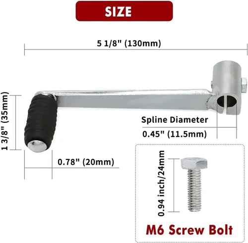 Vista 6 de motoparty Reemplazo de la palanca de cambios para Honda CT70 Trail 70 MR/QA/Z50 CL/CT70 CB/CL/SL100/125 CB100 CB125S CB350F CB500 CB550 CB750