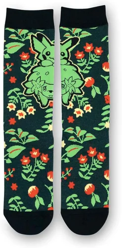 Vista 4 de Pokémon Center caja de regalo de calcetines Pokémon Garden Friends (3 pares) talla única para adultos), Multi colorido