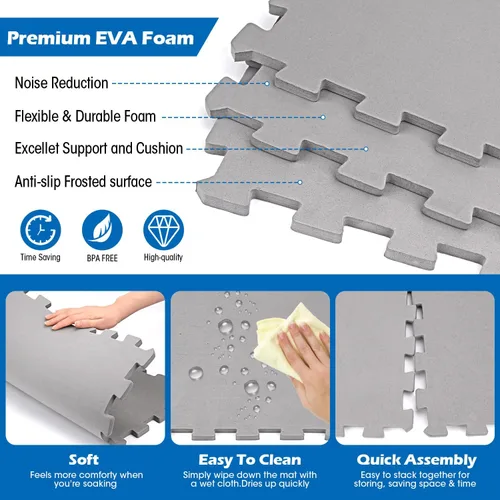 Vista 6 de Alfombrilla Extra Gruesa de 1/2 Pulgada de 85 Pulgadas para Bañera de Hidromasaje para Accesorios de Bañera de Hidromasaje Inflable, Almohadilla