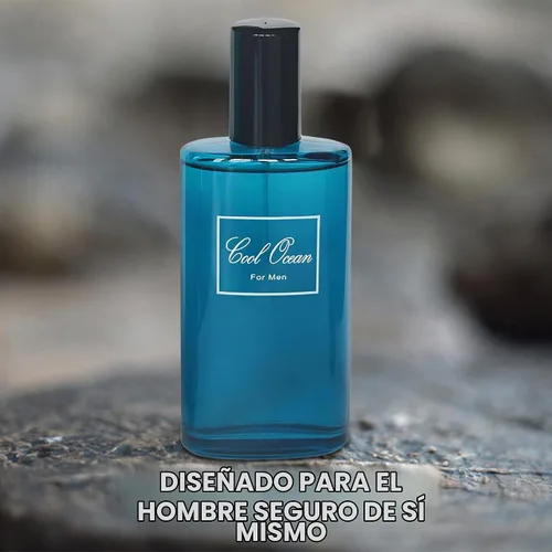 Vista 2 de AFLUXE Colonia para Hombres Cool Ocean – Aroma Audaz y Sofisticado con Notas Cítricas, Especias y Madera – Fragancia Duradera para Todas