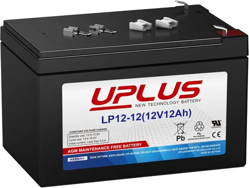 Vista 13 de UPLUS - Batería AGM recargable de 12 voltios y 9 Ah, batería LP12-9 SLA con terminales F2, reemplaza baterías de 12 V 7 Ah 8 AH aptas para APC UPS