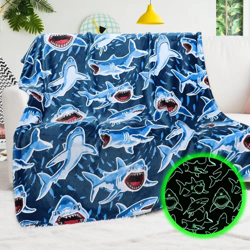 Vista 11 de Manta de ajolote para niños, regalo de juguete de ajolote para niños de 3 a 8 años, suave y acogedora manta de forro polar azul marino para cuna