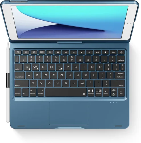 Vista 18 de edaiser Funda de teclado giratoria para Apple iPad mini 6ª 7ª generación a17 Pro, teclado Bluetooth compacto con trackpad retroiluminado RGB