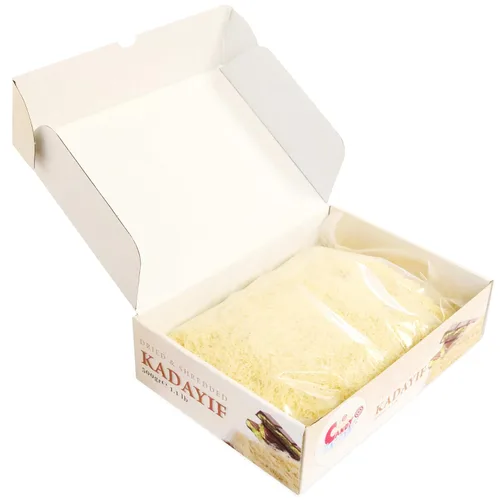 Vista 8 de Kadayif Premium Seco y Triturado 500gr (17.6 oz) para Masa de Repostería de Chocolate de Dubai, Masa de Hojaldre Kurutulmus Kadayif