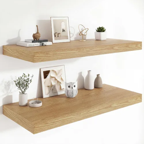 Vista 47 de Heimlove Estantes Flotantes de 12 Pulgadas de Profundidad, Estante de Pared de 12 x 12 Pulgadas de Largo, Estante de Exhibición y Almacenamiento