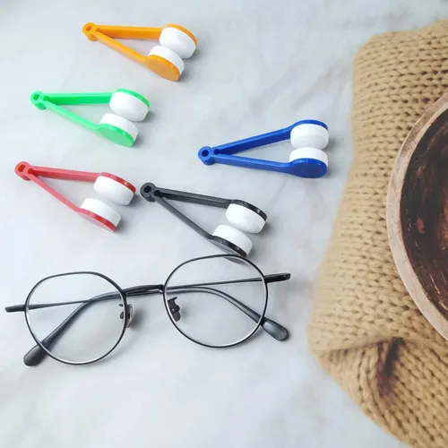 Vista 5 de GXXMEI 40 piezas mini gafas de sol gafas de microfibra limpiador cepillo herramienta de limpieza, 5