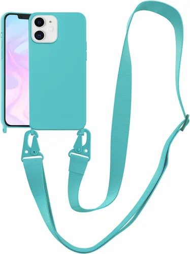 Vista 15 de Funda compatible con iPhone 8 Plus, iPhone 7 Plus/6 Plus/6S Plus con cordón, funda cruzada para iPhone con correa ajustable de silicona para iPhone
