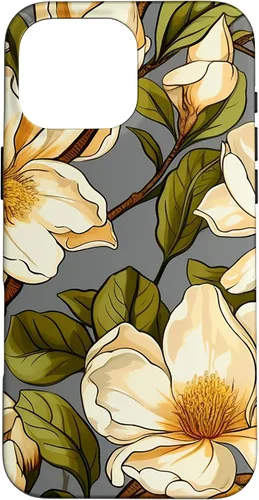 Vista 19 de Botanical Garden Magnolia Flower Case for iPhone 17