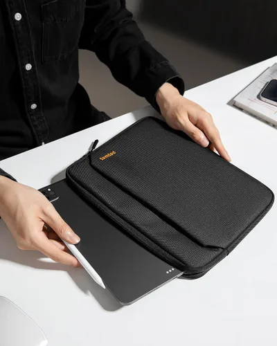 Vista 8 de Tomtoc - Funda para iPad Air y Pro de 13 pulgadas M5/M4/M3/M2 con teclado mágico y teclado inteligente, bolsillo para accesorios adicionales Negro