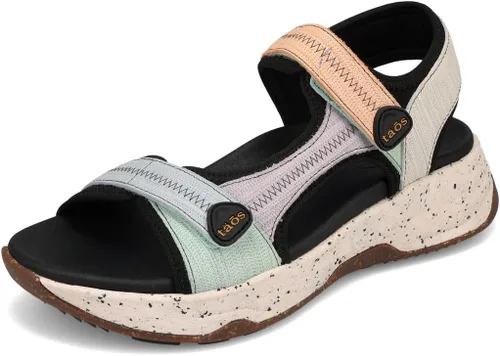 Vista 15 de Taos Calzado Super Side Sandalia para mujer verde azulado (Teal Emboss)