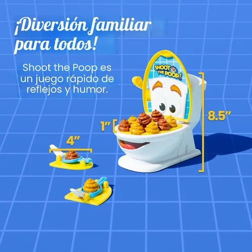 Vista 5 de Brybelly Shoot The Poop - El juego original de inodoro parlante para niños y familias - Divertido juego de lanzamiento de caca de acción rápida