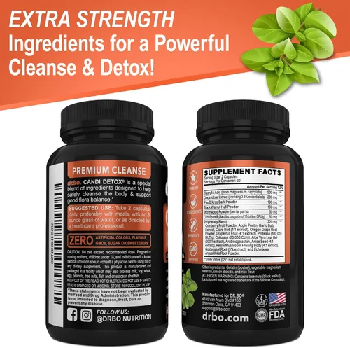Vista 9 de Candida Cleanse Detox para mujeres y hombres – Kit de pastillas de apoyo de desintoxicación Candi, anti crecimiento excesivo de equilibrio