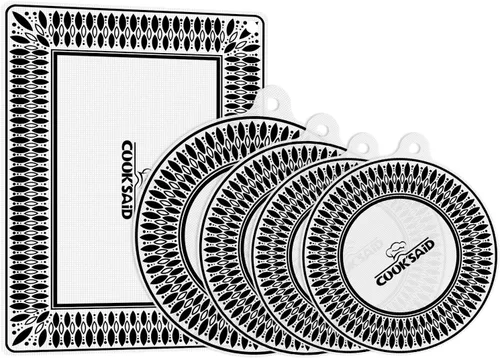 Vista 10 de Cook's Aid 2 protectores de silicona para placa de inducción de 7.9 pulgadas (magnético) Protector de estufa de inducción resistente al calor a