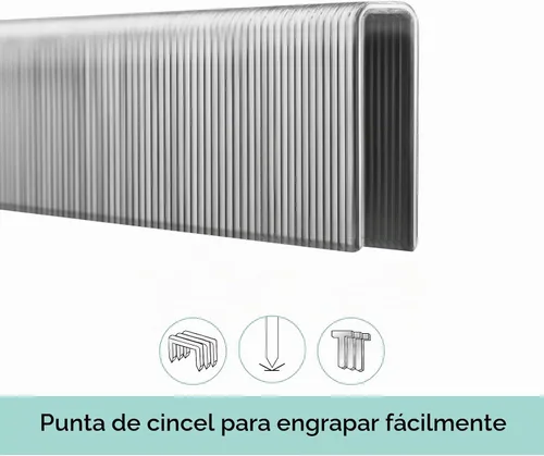 Vista 4 de NEU MASTER Kit combinado de grapas de corona estrecha de 1/4 pulgadas y clavos Brad 18GA para NTC0040, NTC0023, NTC0110, 1600