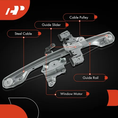 Vista 5 de A-Premium Elevalunas eléctrico con motor compatible con Buick Encore 2013-2019 lado trasero del conductor for Buick Encore 2013-2019
