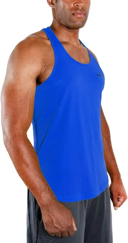 Vista 4 de DEVOPS Paquete de 3 camisetas sin mangas para hombre con espalda en Y Dri Fit
