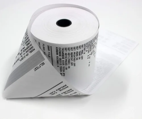 Vista 3 de Rollos de papel para impresora de cocina, 3 rollos de papel de unión de 1 capa, 50 rollos de papel de impresora sp700, funciona para TM-U300