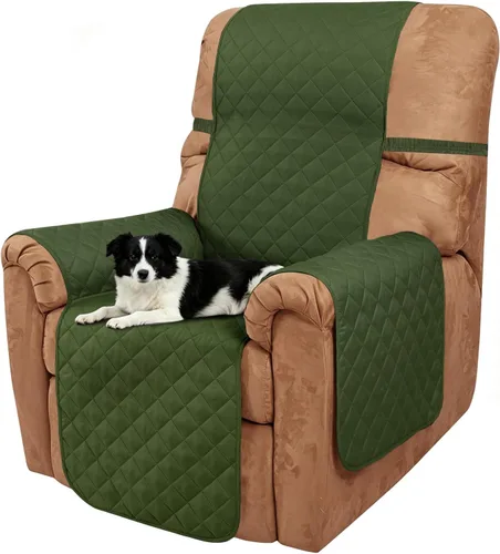 Vista 92 de Fundas para Silla Reclinable Reversibles Funda de Sofá para Mascotas Protector de Muebles Lazy Boy (Silla 23'', Beige/Beige)