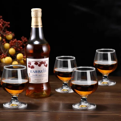 Vista 7 de ZOOFOX Juego de 6 pequeños chupitos de brandy, vasos de chupito de 5 onzas, lindos vasos de brandy coñac para whisky, bourbon, tequila, whisky