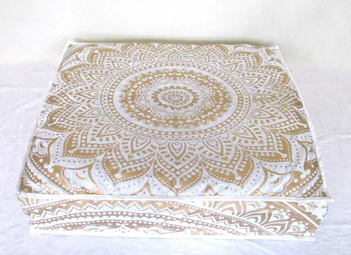 Vista 34 de ICC - Funda de cojín cuadrada grande de algodón con diseño de mandala, funda de almohada hippie, funda de almohada para el suelo con cremallera