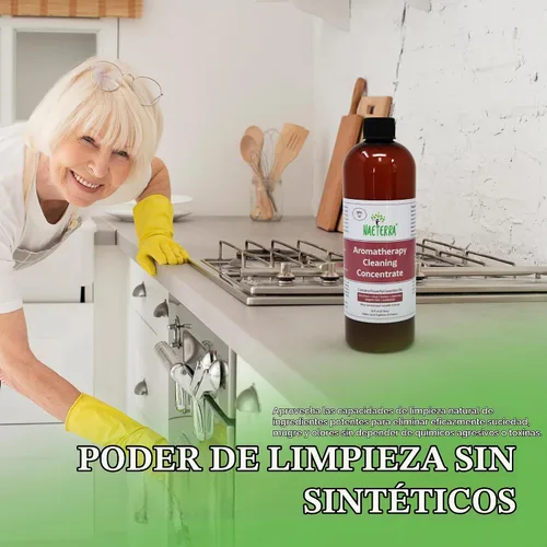 Vista 6 de Naeterra Aromatherapy Cleaning Concentrate 16 oz – Limpiador multisuperficie natural multiusos – Fórmula de aceite esencial a base de plantas