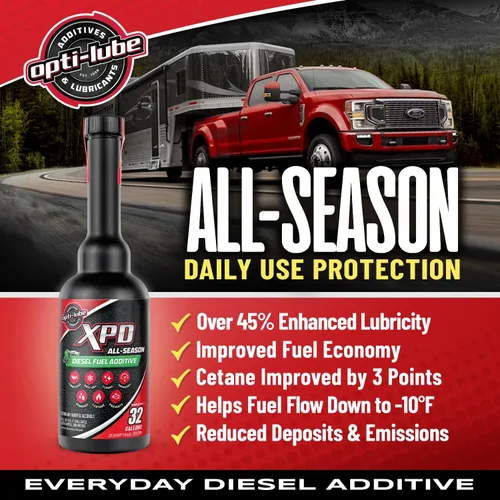 Vista 5 de Opti-Lube XPD - Aditivo de combustible diésel para todas las estaciones, botellas de 4 onzas (paquete de 8) Fórmula más popular durante todo