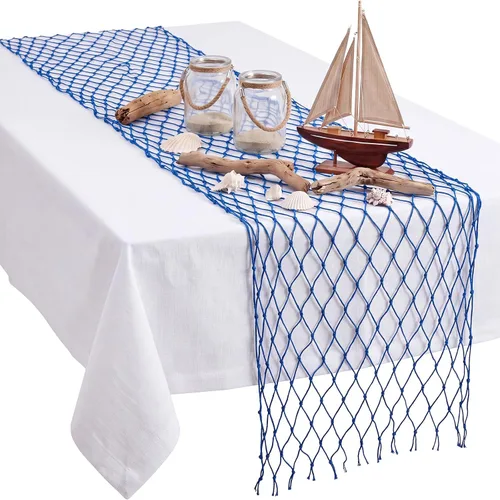 Vista 15 de SATINIOR 6 piezas de red de pesca de 12 x 108 pulgadas, decoración de Natural
