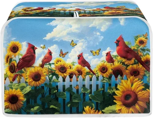 Vista 24 de Xoenoiee Funda protectora para tostadora con estampado de águila y bandera estadounidense del 250 aniversario, a prueba de polvo e impermeable