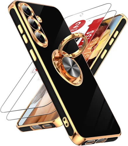 Vista 117 de LeYi Funda para iPhone XR: con Protector de Pantalla de Vidrio Templado [Paquete de 2] Soporte de Anillo Giratorio de 360°, Soporte Magnético