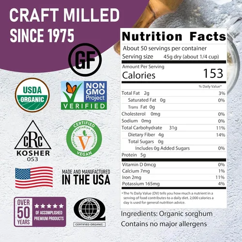 Vista 2 de Great River Milling - Mijo orgánico descascarillado, sin gluten, 5 libras